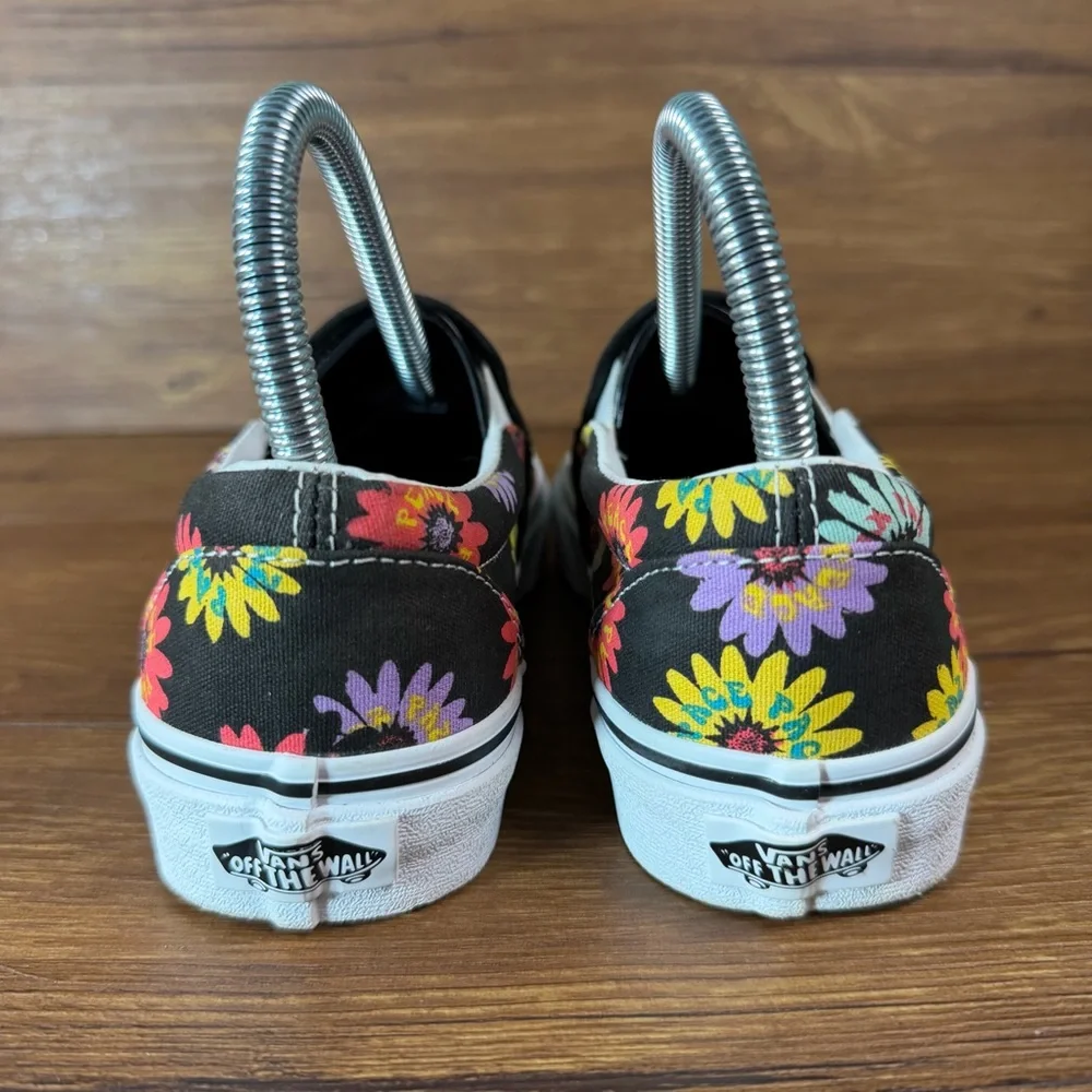 VANS ‘Peace‎ Floral’ Slip-On Sneakers Women’s Size 6 Shoes_11